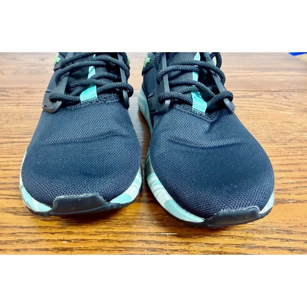 Puma‎ Pacer Next Excel Kids Sneakers Black Mint Green 368780-01 Size 4C